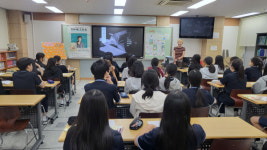 천안시 쌍용도서관, 학교로 찾아가는 작가와의 만남 진행