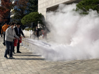 대전교육청, 전 직원 참여 소방훈련