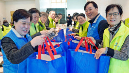 백석문화대 RISE사업단, 천안시 행복키움지원단과 설맞이 나눔 실천