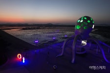 [가을바람 따라 떠나자 ① 무안] 솔향 가득한 야영장에서 하룻밤 캠핑, 노을에 물든 무안 낙지공원
