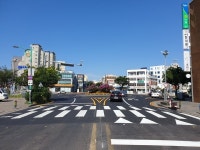 서귀포시, 동문로터리 포장 보수 완료