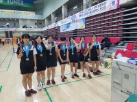 제주중앙여중, 전국학교스포츠축전 배드민턴 준우승