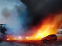 서귀포 남원 공업사 화재…건물 3동 불에 타