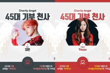 방탄소년단 지민·트와이스 쯔위, 최애돌 45대 기부천사 선정