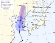 태풍 바비, 현재 위치 군산 서남서쪽 해상…비상 3단계 격상