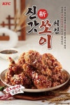 KFC, 매콤달큰 간장치킨 신갓쏘이치킨 출시
