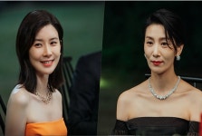 마인 이보영, 효원가 파티서 빛난 전직 톱배우 주홍드레스 자태