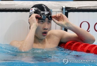 [도쿄올림픽] 황선우, 자유형 100m 4위로 결승 진출…기록 제조기