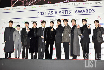 [포토] 세븐틴 '유쾌하고 즐거웠던  AAA  포토타임'