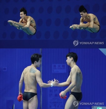 다이빙 우하람X이재경, 싱크로 3ｍ 銀…통산 9번째 메달