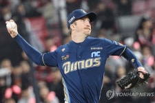 페디, PO 한 경기 최다 12K 위력투…6이닝 3피안타 1실점