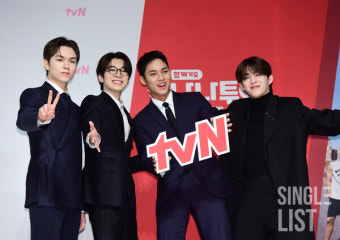 [포토] 세븐틴 버논- 원우- 민규- 에스쿱스 '나나투어 함께 떠나요'