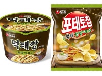 농심, 먹태깡큰사발면-포테토칩 먹태청양마요맛 출시