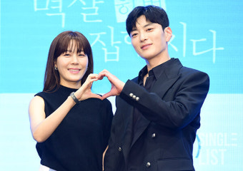 [포토] 김하늘-장승조 '질투 부르는 투샷'