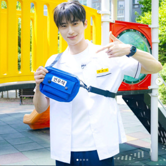 변우석, '런닝맨' 촬영 사진 공개 