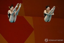 김수지-김나현, 다이빙 여자 싱크로 3ｍ 스프링보드 은메달