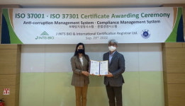 제이인츠바이오, 국제표준 부패방지경영시스템ㆍ준법경영시스템 인증