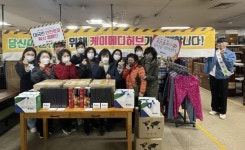 케이메디허브, 반야월종합시장 상인들에게 소화기 등 전달