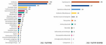 경기 남부권 약물이상반응, 항생제 1183건으로 23.3% 최다