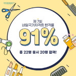 미용학원 올댓뷰티아카데미, 제7회 미용사(네일) 국가자격증 최종 합격률 91% 달성