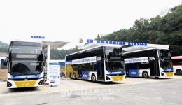 경기도 공공버스에 친환경 2층 전기버스 첫 도입