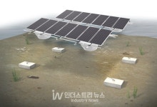 다스코, 안정성 높인 계류장치와 유선형 부력체 적용한 수상태양광발전소 공급