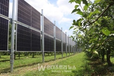 영농형 태양광의 미래... 농어촌형 펜스 태양광발전시스템 실증 현장에 가다