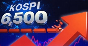 코스피 6500선 첫 돌파…6400 넘은 지 하루 만에 또 신기록