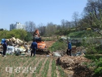 봄 맞이, 울진정수장 주변 정화활동 구슬땀