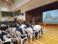 “포항대흥중학교 학생 가스안전교육 받다”