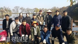 경산시 건축과, 겨울 맞이 반곡지 일대 환경정화 활동 펼쳐