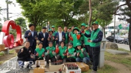 영주시 하망동, 원당로수목원 행복꽃화분 베고니아로 교체