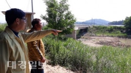 상주 낙동면, 농업용수 부족 현장방문 애로사항 청취