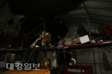 울진소방서, 북면 나곡리 비닐하우스 화재 소화기로 대형피해 막아