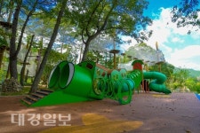 온몸으로 자연을 만끽, 영덕군 산성계곡 생태공원 개장