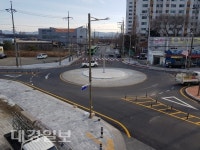 경산시 동서리 회전교차로, 교통사고 확! 줄인다