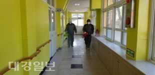 상주 사벌국면, 이장님이 사벌초등학교 등교 방역봉사 실시