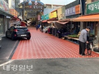 상주시, 중앙시장 소방도로 정비공사 완료