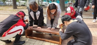 포항 대해초, 정원 데크 제작