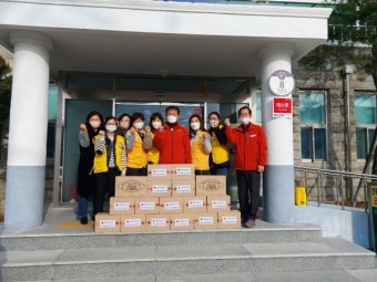 울진 기성면 적십자봉사회, 물품 등 나눔