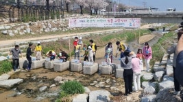 영주 원당천 어린이 벚꽃 그림잔치 개최