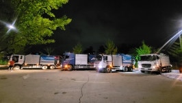 김천시, 공단 내 화재 사고 발생에 따른 환경오염 방제작업 신속 대응