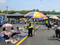 포항시 청하면, 공진시장 폭염 대비 온열질환 예방 나서