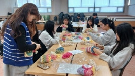 포항시자원봉사센터, 손으로 자봉 ON(溫) 프로젝트 - 양말목 편백 베개 만들기 진행