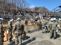 전국 기관단체들, 영덕 산불 피해지역 봉사활동 줄이어