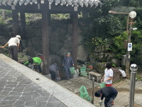 오전약수관광지, 여름철 관광객 맞이 구슬땀