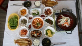 산방산 탄산온천 후, 가성비 좋은 옥돔한정식 산방산 맛집 미도식당