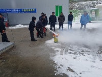 진안마이산휴게소(장수방향), 합동소방 훈련가져