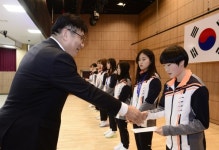인천시교육청, 제100회 전국체육대회 입상자 장학금 수여