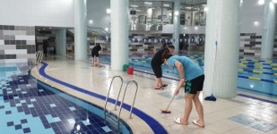 온조대왕문화체육관, 깨끗한 수영장관리를 위해 총력